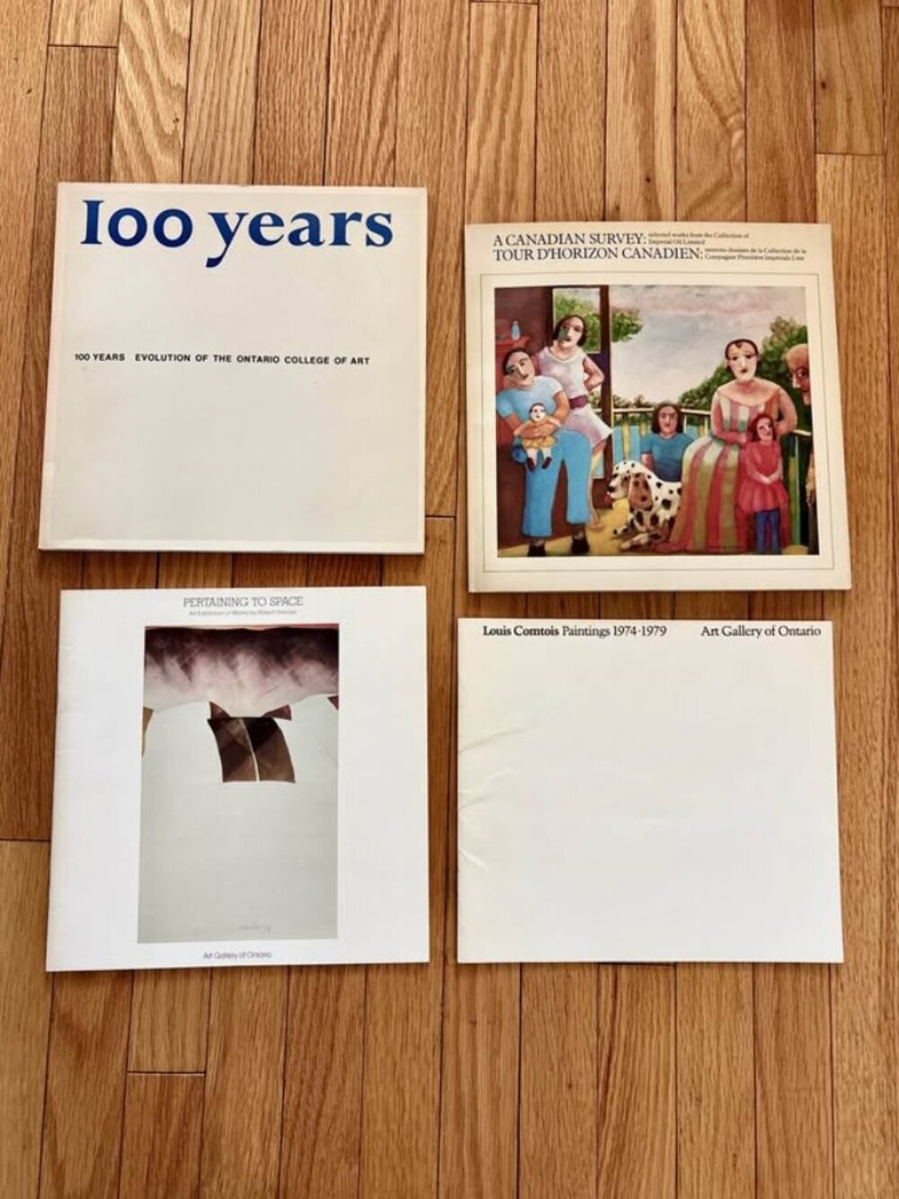 Bundle of 4 Vintage AGO / Canadian Art Book Exhibition Catalogs (1970s)